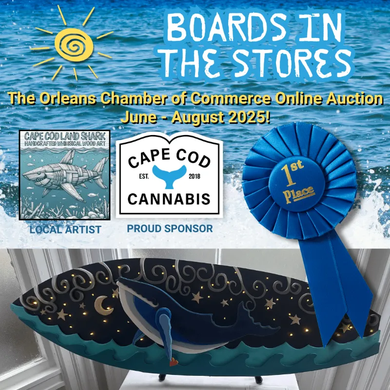 Our 2025 Boards in the Stores winning entry from Cape Cod Landshark sponsored by Cape Cod Cannabis in Wellfleet, MA!