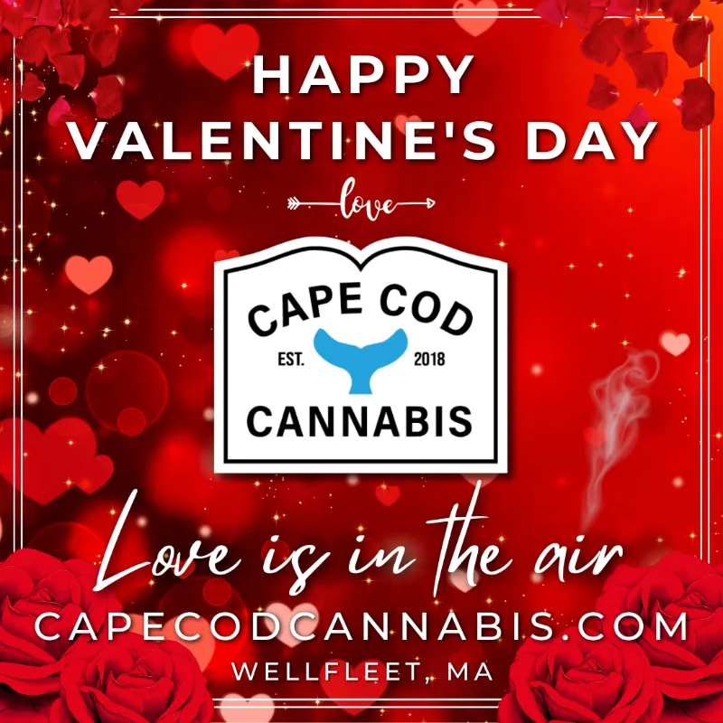 Valentine's Day Cannabis Gifts - Love is in the Air at Cape Cod Cannabis in Wellfleet, MA