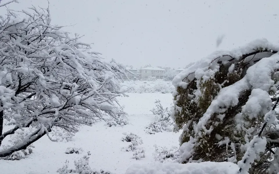snowing in las vegas