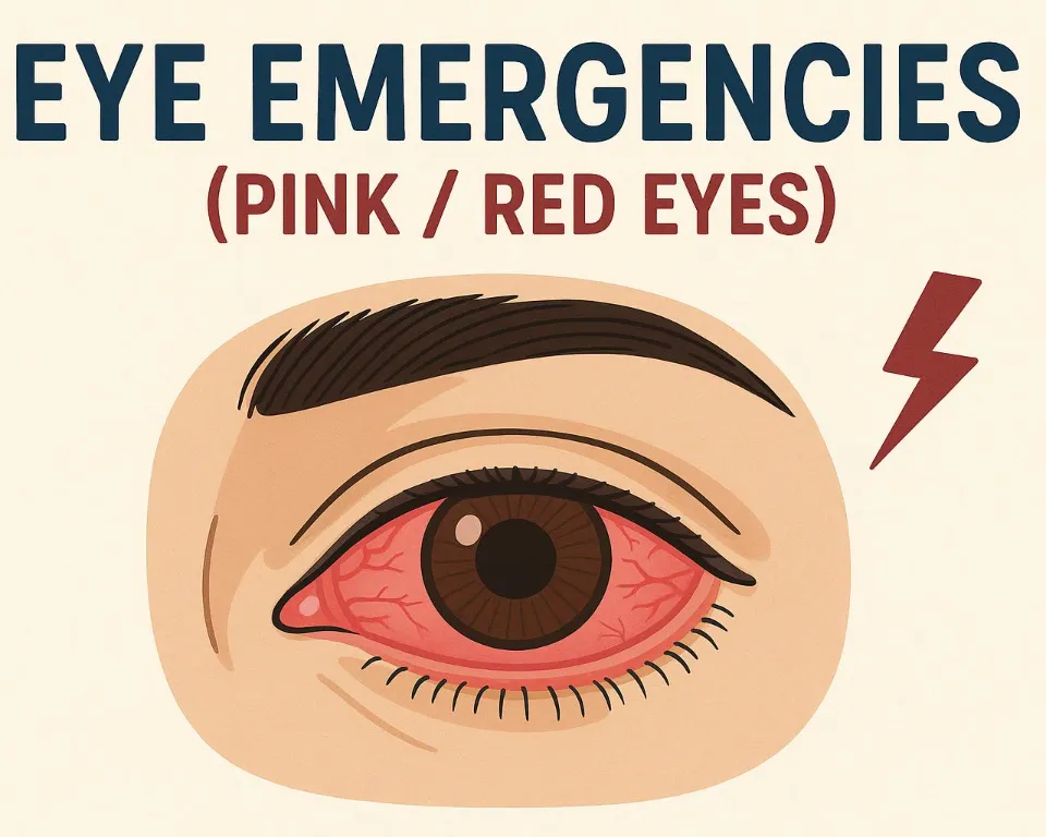 Eye Emergency Pink Red Eyes