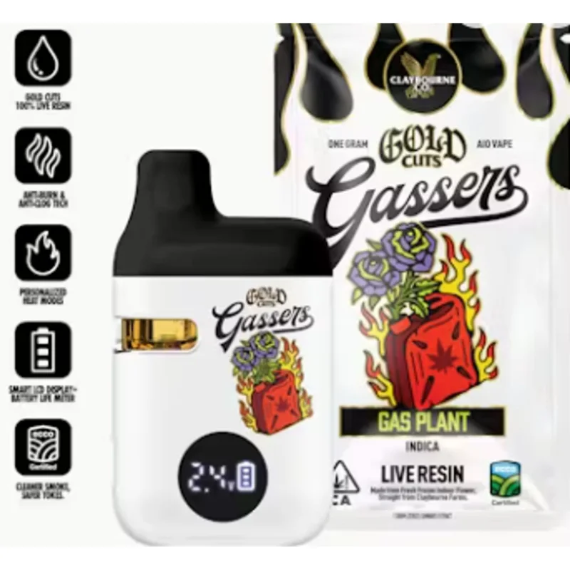 GASSERS LIVE RESIN GAS PLANT DISPOSABLE 1G n3