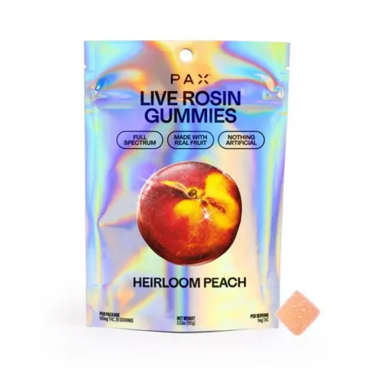 LIVE ROSIN HEIRLOOM PEACH GUMMIES P3