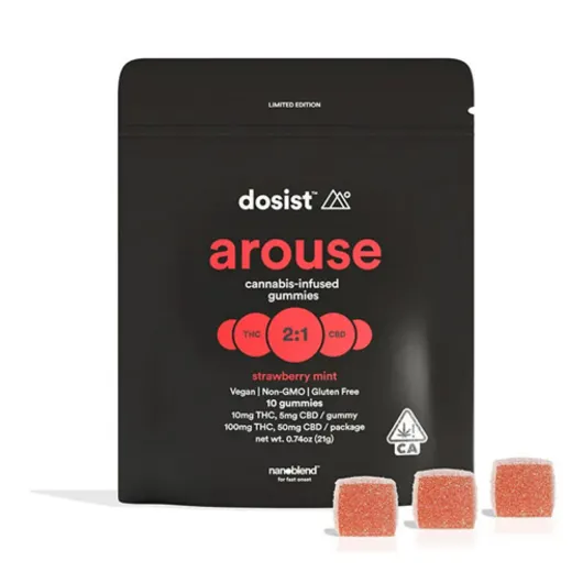 AROUSE STRAWBERRY MINT VEGAN GUMMIES S1