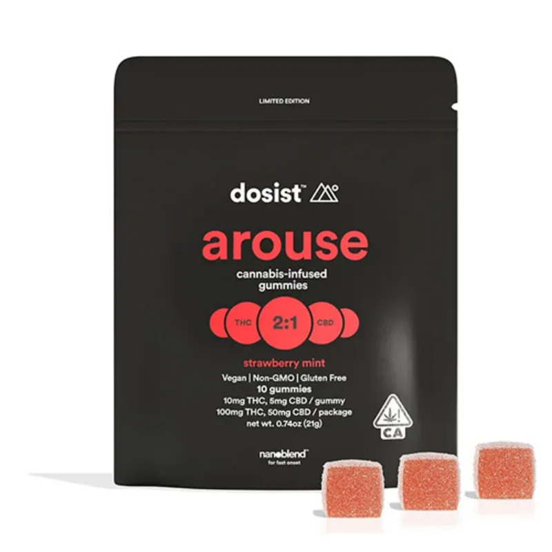 AROUSE STRAWBERRY MINT VEGAN GUMMIES S1