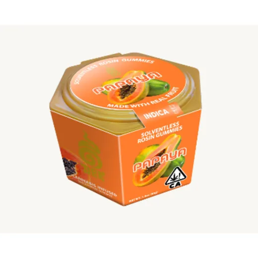 RESTORE PAPAYA SOLVENTLESS ROSIN 10MG GUMMIES O6