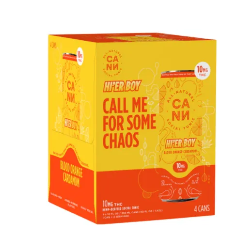 HI'ER BOY BLOOD ORANGE CARDAMOM 10MG 4PK