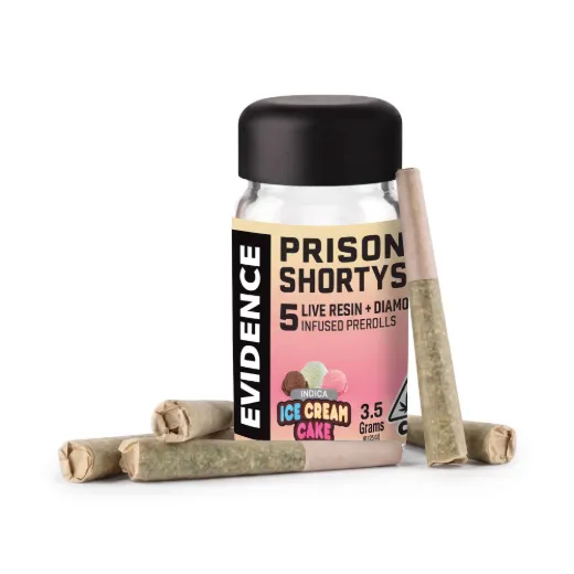 PRISON SHORTYS ICE CREAM CAKE INFUSED PRE-ROLLS 5PK
