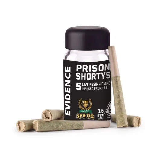PRISON SHORTYS SFV OG INFUSED PRE-ROLLS 5PK