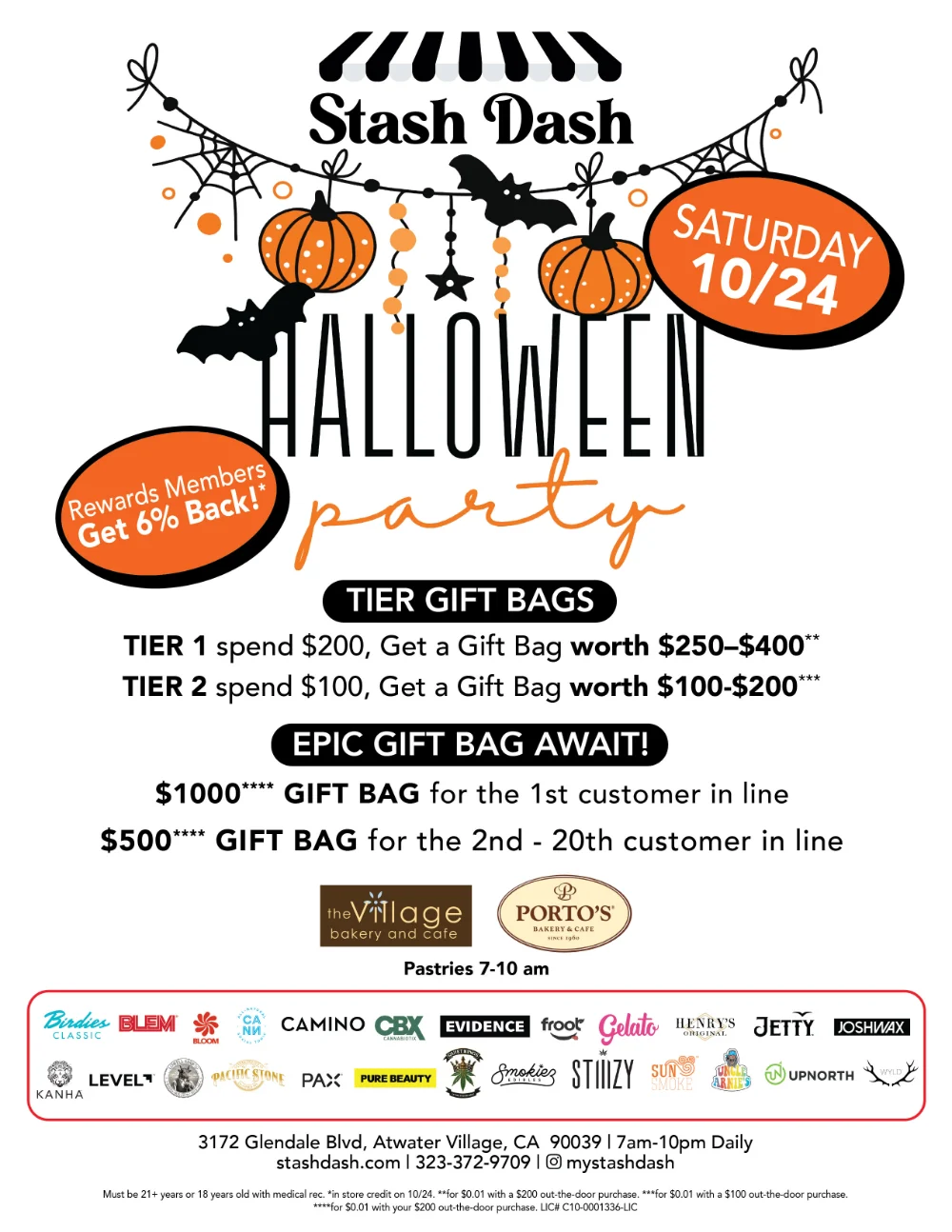 Stash Dash Halloween party, Saturday 10/24