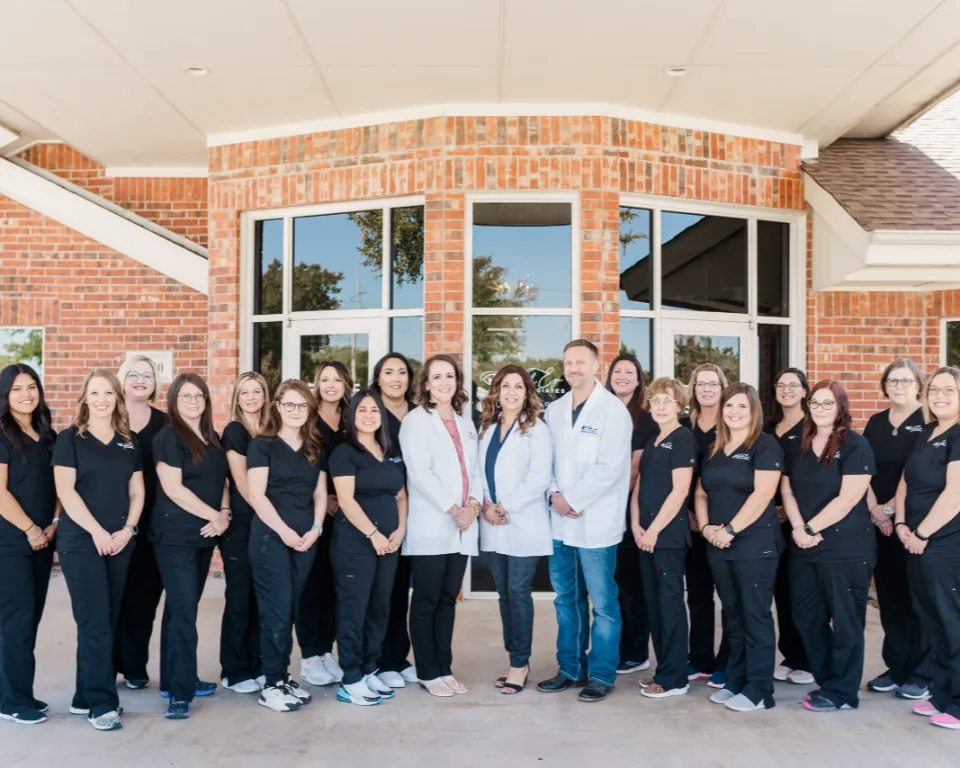 The York Eye Associates team outside the practice
