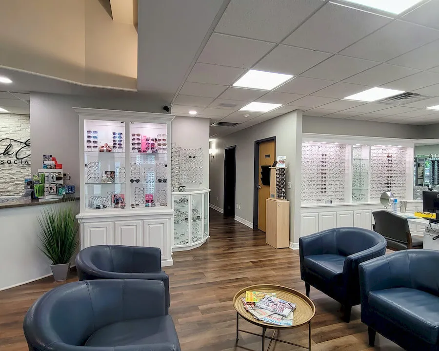 The optical and waiting area at York Eye Associates